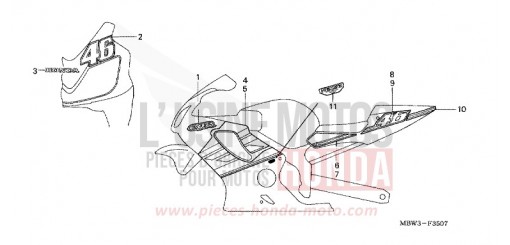 STRISCIA (8) CBR600FR1 di 2001